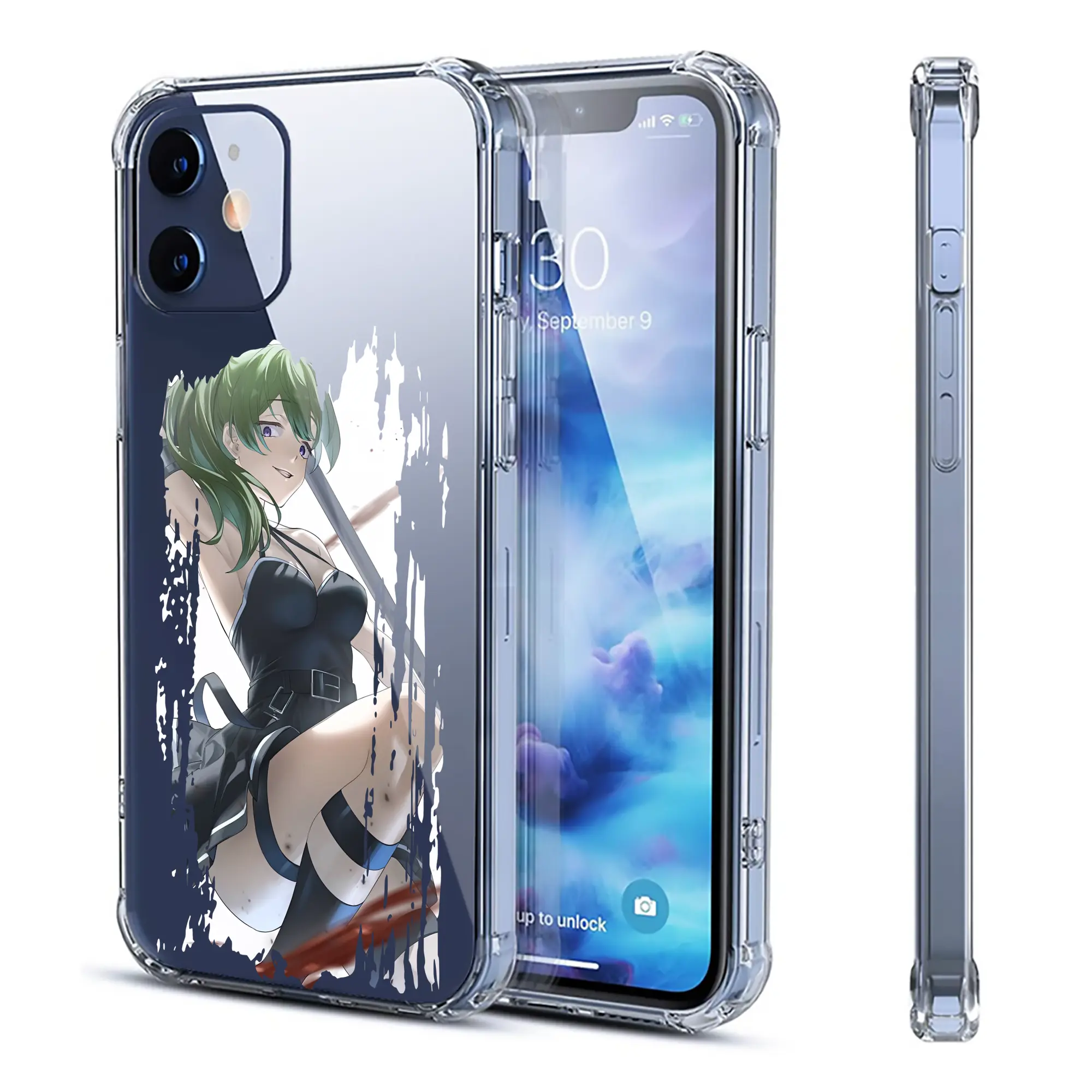 葬送のフリーレン（Frieren） グッズ,ユーベル（Übel） - IPhone 12シリーズ対応 ・ 透明スマホケース ・ クリアソフトケース ・ TPU素材 ・ 耐衝撃 ・ 高密着 ・ 防汚 防指紋 ・ 簡単着脱